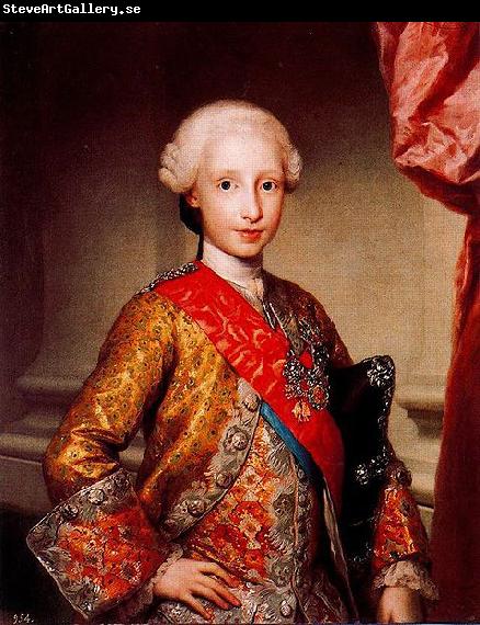 Anton Raphael Mengs Portrait of Infante Antonio Pascual of Spain